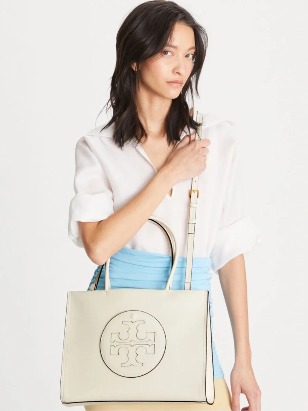 NEW✨NEW✨Tory Burch Ella Bio Small Tote with Logo Medallion